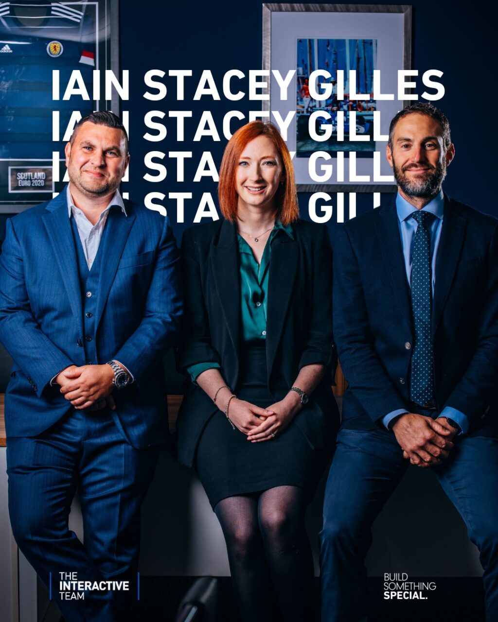 Iain Dorrian, Stacey Gibson and Gilles Baudet of The Interactive Team